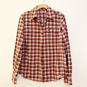Carhartt plaid flannel sz M